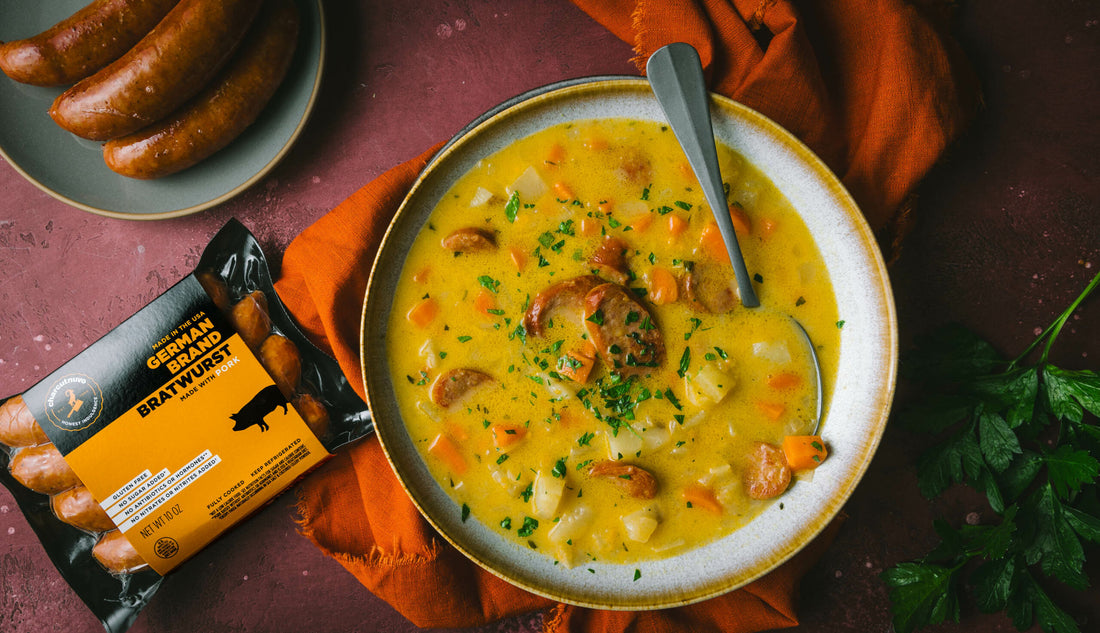 Sausage, Beer and Cheese Soup