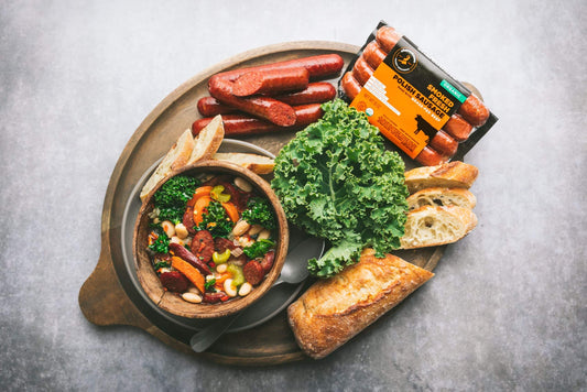 Polish Sausage, Kale, and White Bean Soup