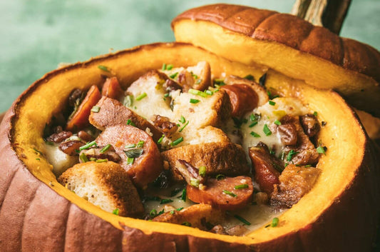 Sausage Stuffed Pumpkin