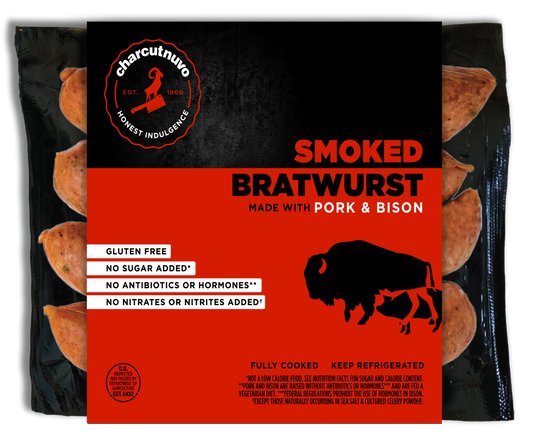 Smoked Pork and Bison Bratwurst