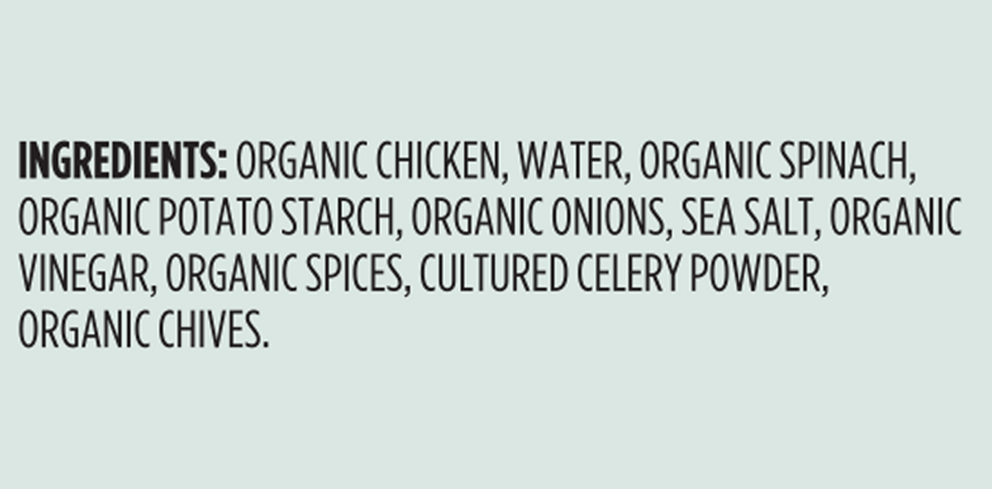 Organic Chicken Spinach