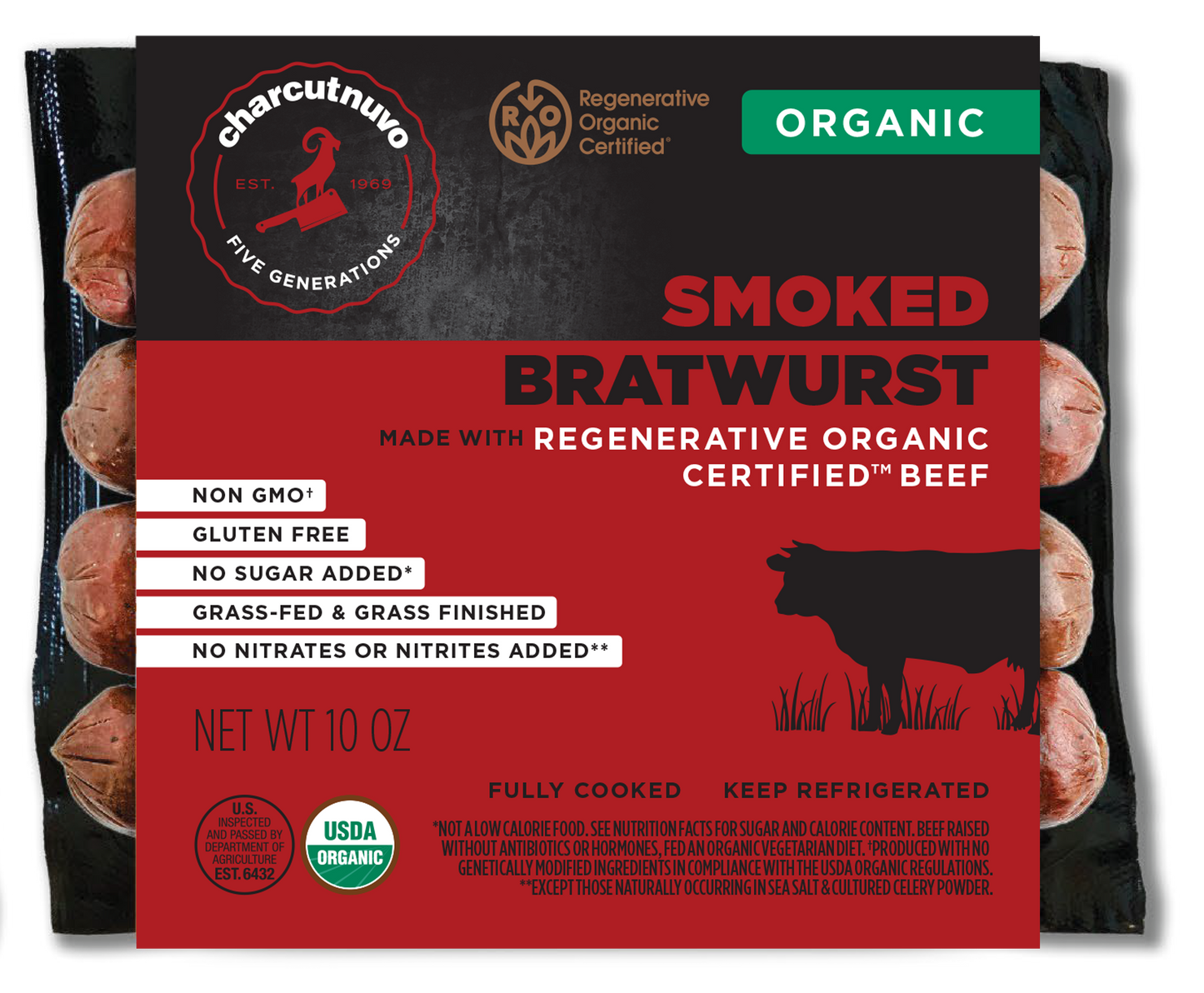 Organic Smoked Bratwurst