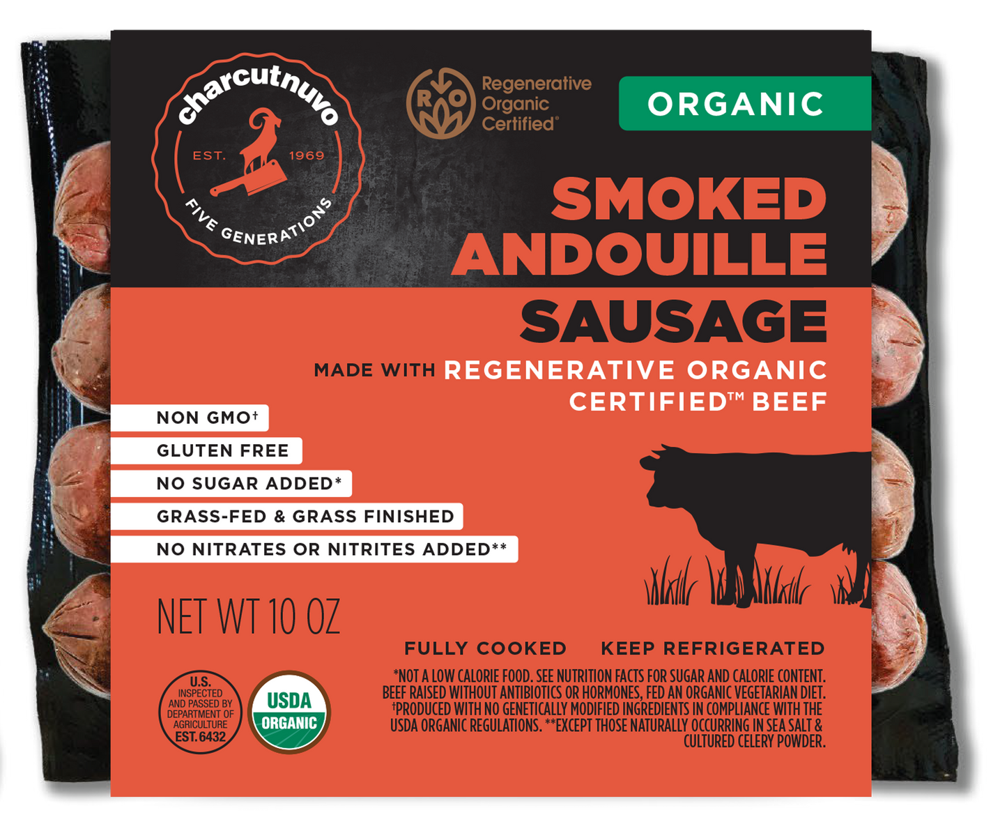 Organic Paleo Beef Andouille